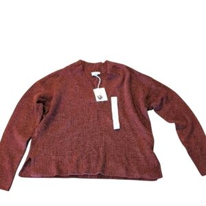 a.n.a Women's V-Neck Sweater - Rich Brown